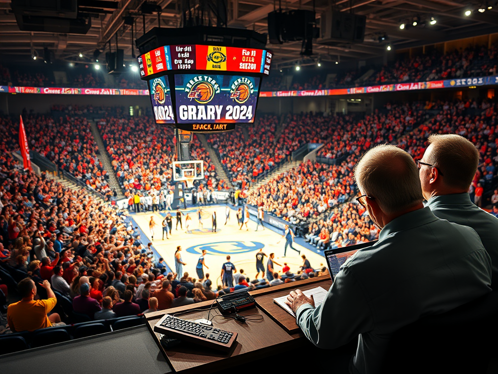 College Sports Announcer Schedules